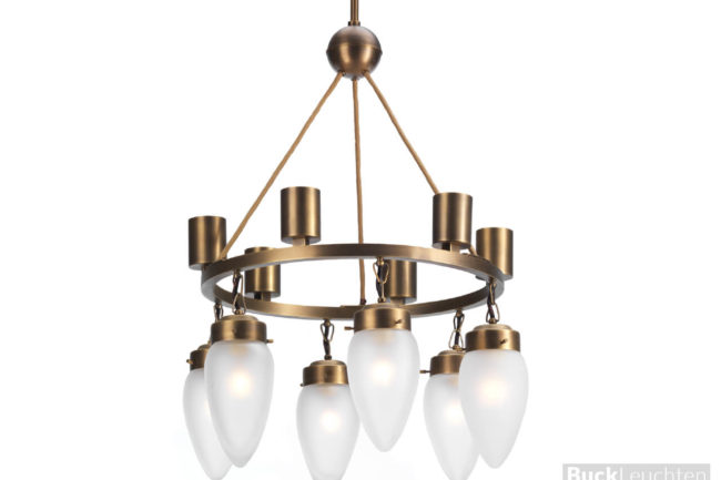 13.1___1202-12_v_-ringleuchter_historisierend_mundgeblasene_formglaser_komplett_aus_messing_gefertigt_bruniert_6_x_e27_led+_6_x_led_strahler_nach_oben_d_ca._60_cm