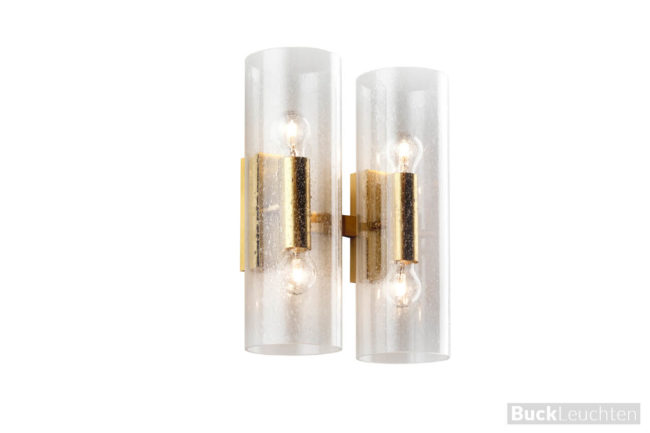 41341-2-led-wandleuchte__2_x_mundgeblasener_kristall-blasenglaszylinder_d13_cm_h40cm_4_x_led_max._8w_je_1000_lumen_h40_cm_b_40_cm_a_17_cm_messing_fein_matt