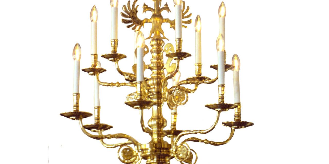 9_32_12_-renaissance_leuchter_12_arme_in_2_kranzen_d_=ca_90_cm_h_=_ca._90_cm_messingguss_hochglanz_poliert